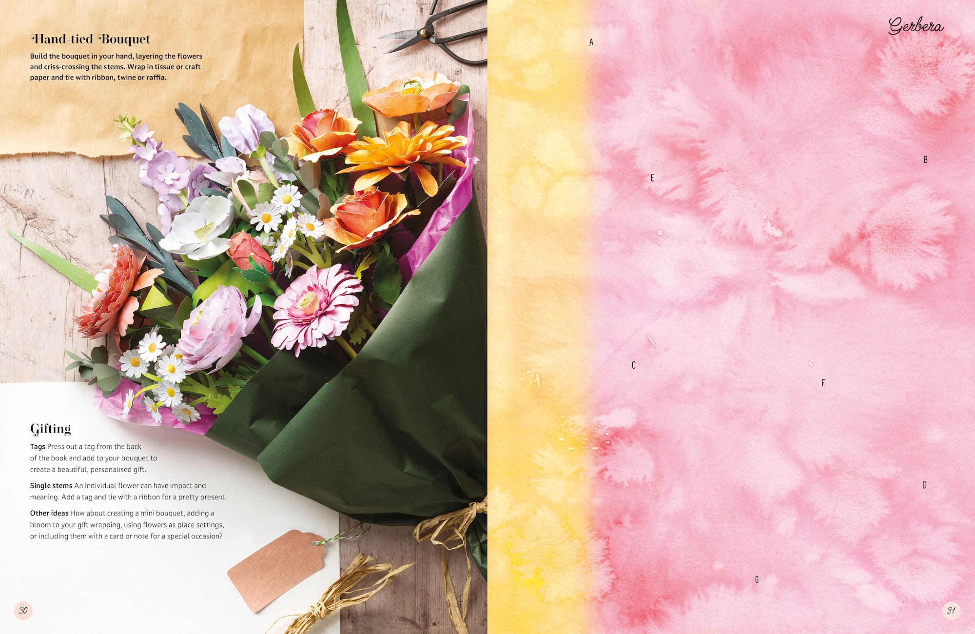 The Bouquet in a Book: Pre-Punched Pages to Press Out & Make